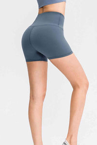 Sport Short With Wide Waistband – Dusty Blue
