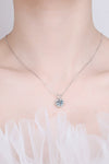 925 Sterling Silver Moissanite Pendant Necklace